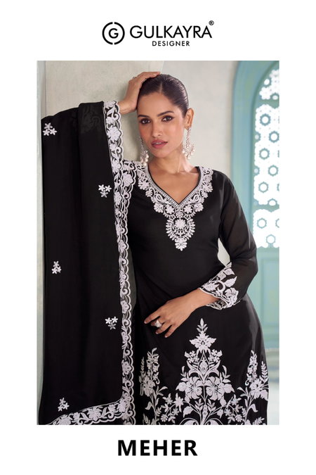 Meher By Gulkayra Chinon Ladies Readymade Suits Wholesale Market In Surat